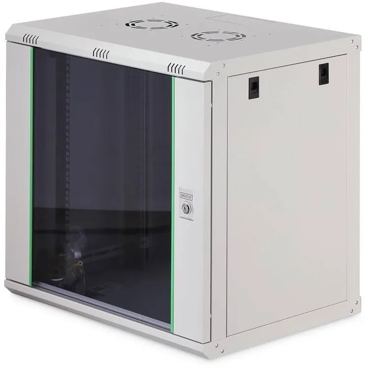 Rack Digitus Cabinet metalic, Digitus, safa sieciowa wiszaca, 12U, 600x450cm, gri, nezmontowana