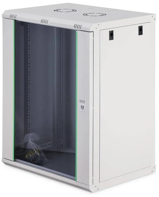 Rack Digitus Cabinet metalic, Digitus, 19" 16U, 600x450cm, gri, nezmontat