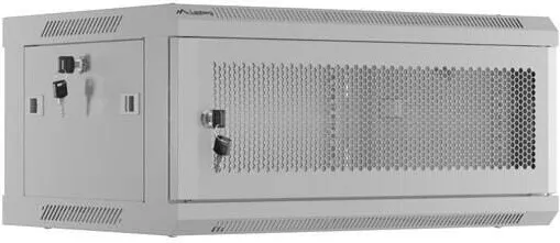 Rack LANBERG Cabinet 19" 4U 600x450 gri, usi perforate