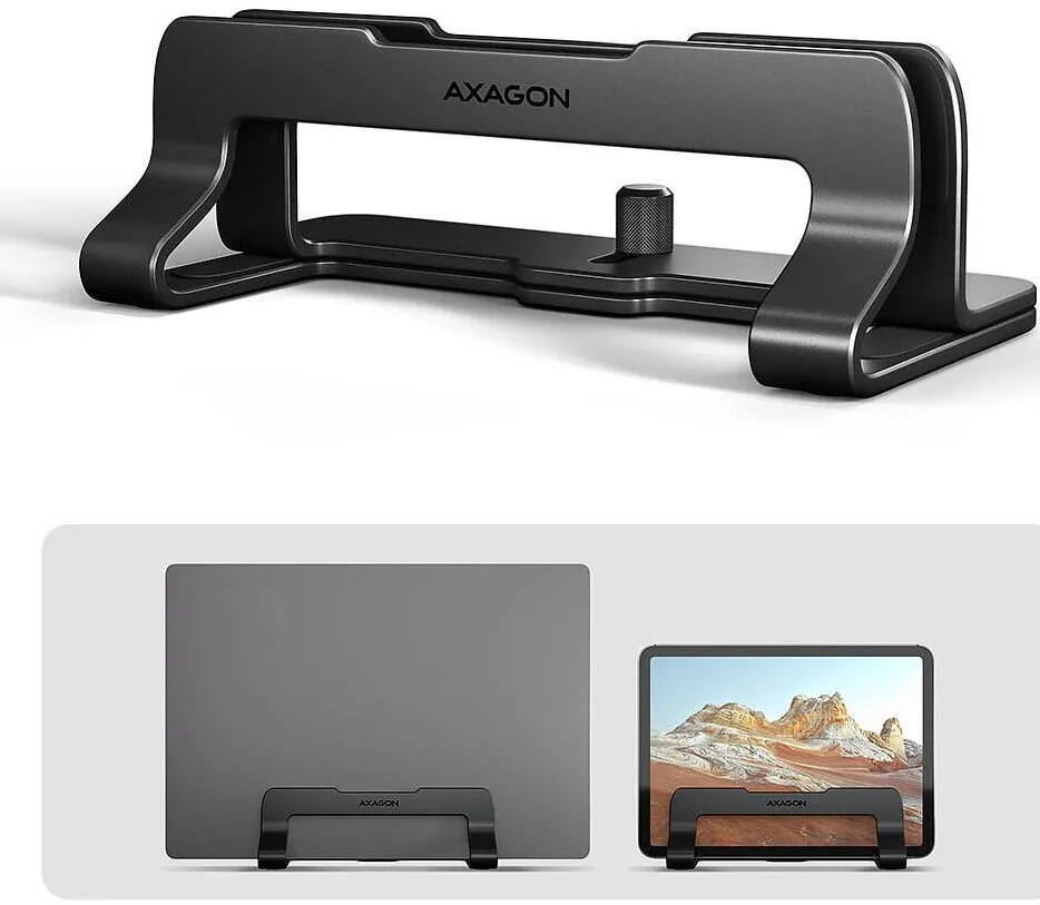 Accesoriu Laptop AXAGON Stand notebook AXAGON STND-VB, ajustabil, compatibiliate 10" - 17.3", Negru