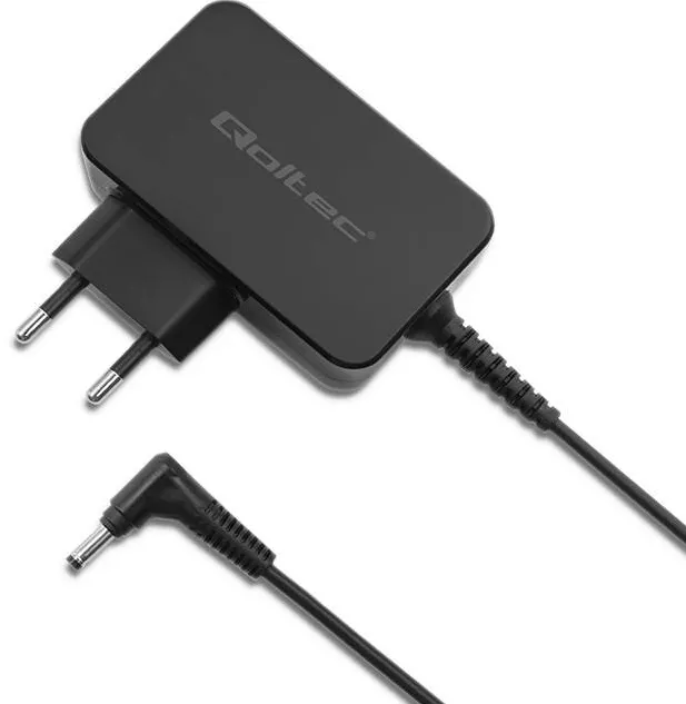 Accesoriu Laptop QOLTEC Incarcator Pentru Laptop Cu Cablu De Alimentare Si Velcro, Qoltec, 52393, Putere: 45W, Tensiune De Iesire: 20V, Intensitate De Iesire: 2.25A, Conector: 4.0 * 1.7 mm, Dimensiuni: 90 x 75 x 30 mm, Negru