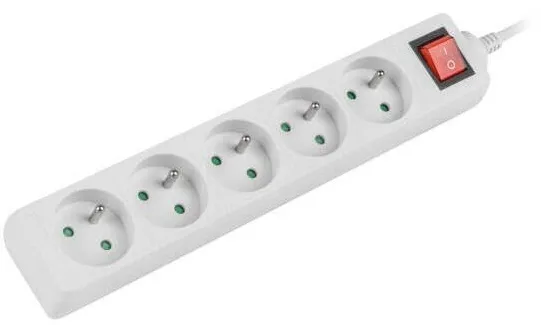 LANBERG Prelungitor, Lanberg, 3 m, 5 prize, Alb