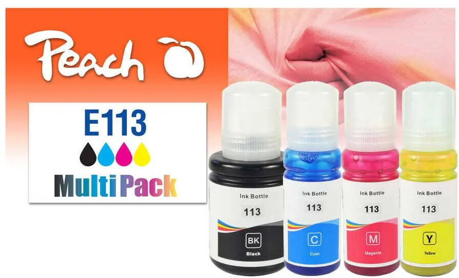 Cartus Imprimanta Peach Set cerneala imprimanta, Peach, 321322, 127 ml - 70 ml, 7500 pagini, 4 buc, Multicolor