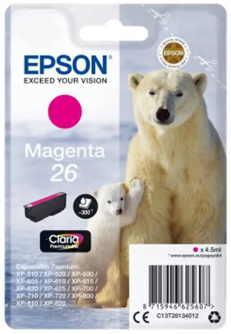 Cartus Imprimanta Epson Cartus de cerneala, Epson, T2613, XP 600/700/800, magenta