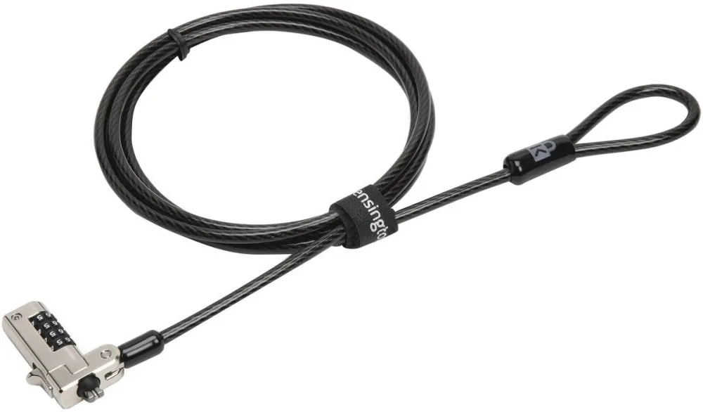 Accesoriu Laptop Kensington Cablu de securitate Kensington, N17, pentru aparate cu slot wedge, cu cifru