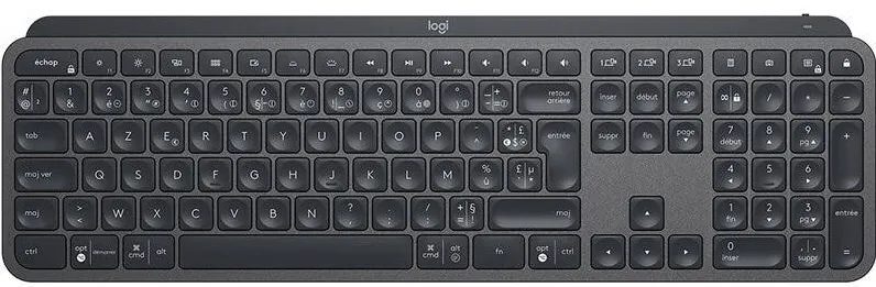 Mouse LOGITECH Tastatura wireless Logitech MX Keys, Bluetooth, Layout FR, Space Grey