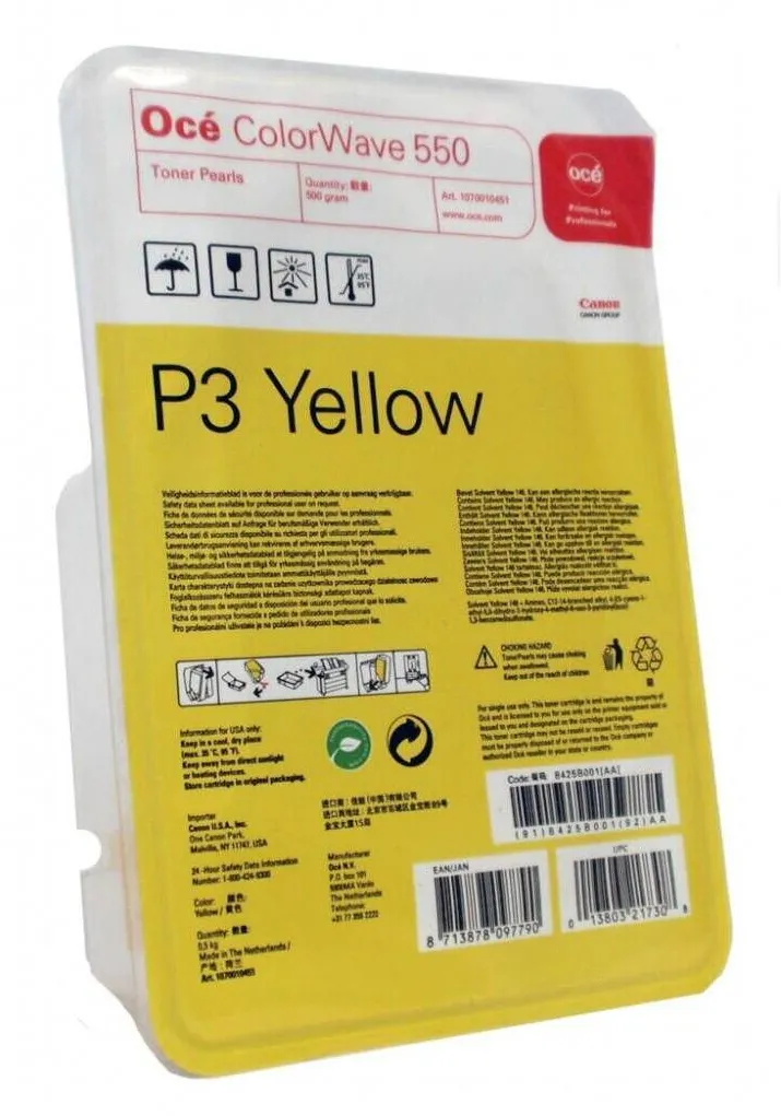 Toner imprimanta OCE Cartus imprimanta Oce 1070010451, original, galben, 500g, set 1 bucata