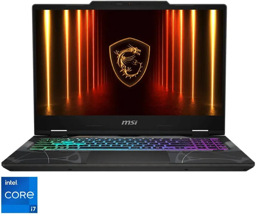 Laptop MSI Laptop Gaming MSI Cyborg 15 B13WFKG cu procesor Intel® Core™ i7-13620H pana la 4.9GHz, 15.6'', IPS, 144Hz, 16GB DDR5 RAM, 512GB SSD, NVIDIA® GeForce RTX™ 5060 8GB GDDR7, Free DOS, Translucent Black