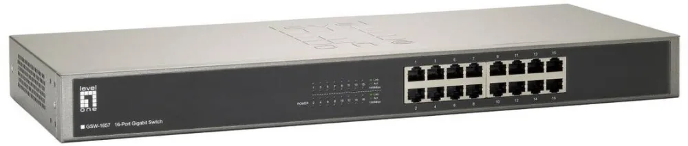Switch LevelOne Switch LevelOne Gigabit GSW-1657, 16 porturi RJ-45, 10/100/1000Mbps