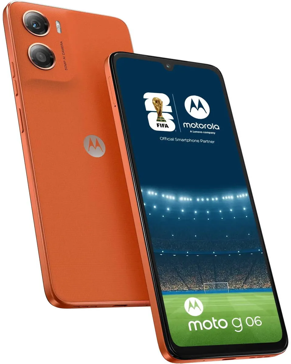 Smartphone MOTOROLA Telefon mobil Motorola g06, Dual SIM, 256GB, 4GB RAM, Arabesque Orange