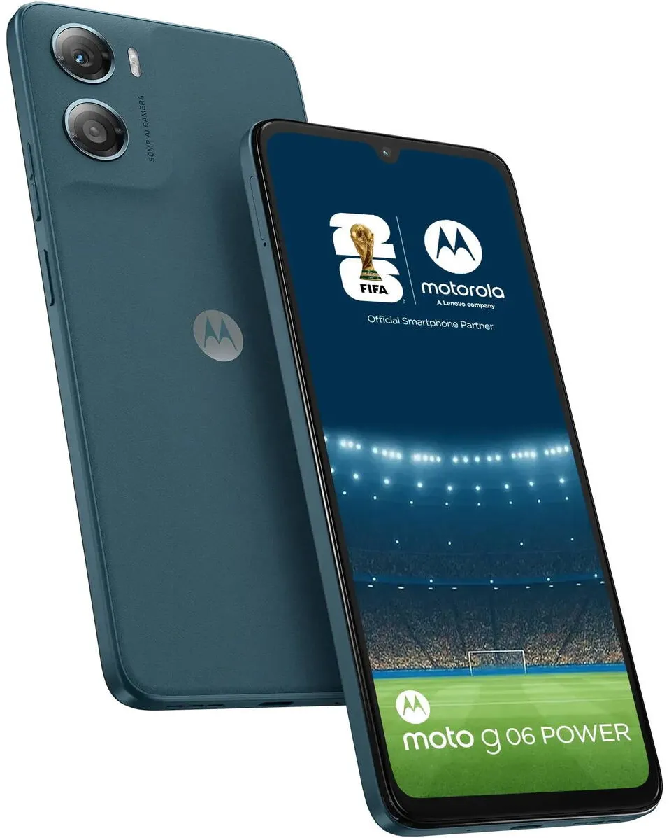 Smartphone MOTOROLA Telefon mobil Motorola g06 Power, Dual SIM, 256GB, 4GB RAM, Tapestry