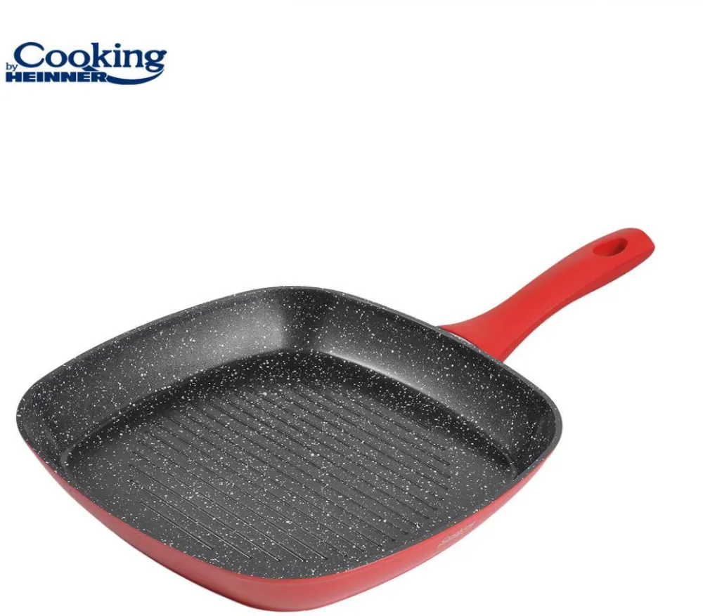 HEINNER Tigaie GRILL ALUMINIU 28x4CM, RED STONE