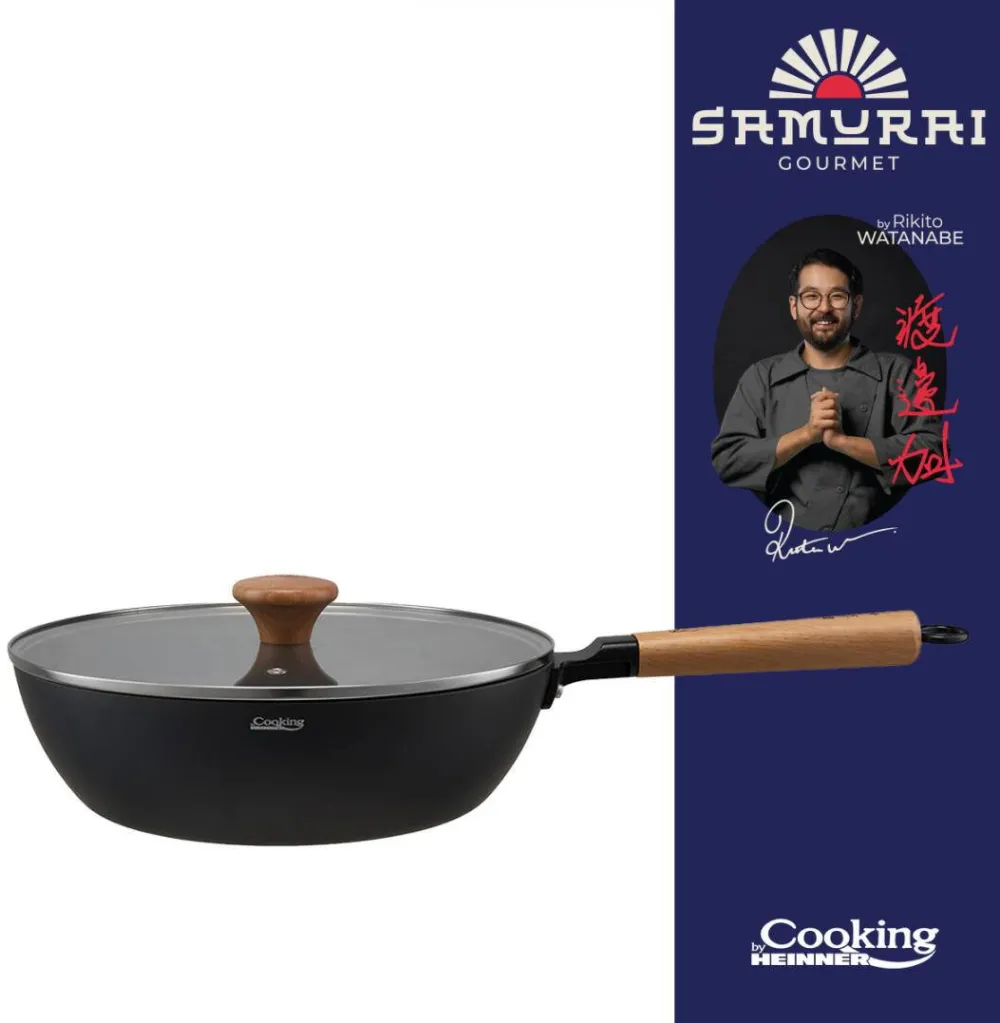 HEINNER Tigaie WOK+CAPAC 28X8CM, RIKITO WATANABE