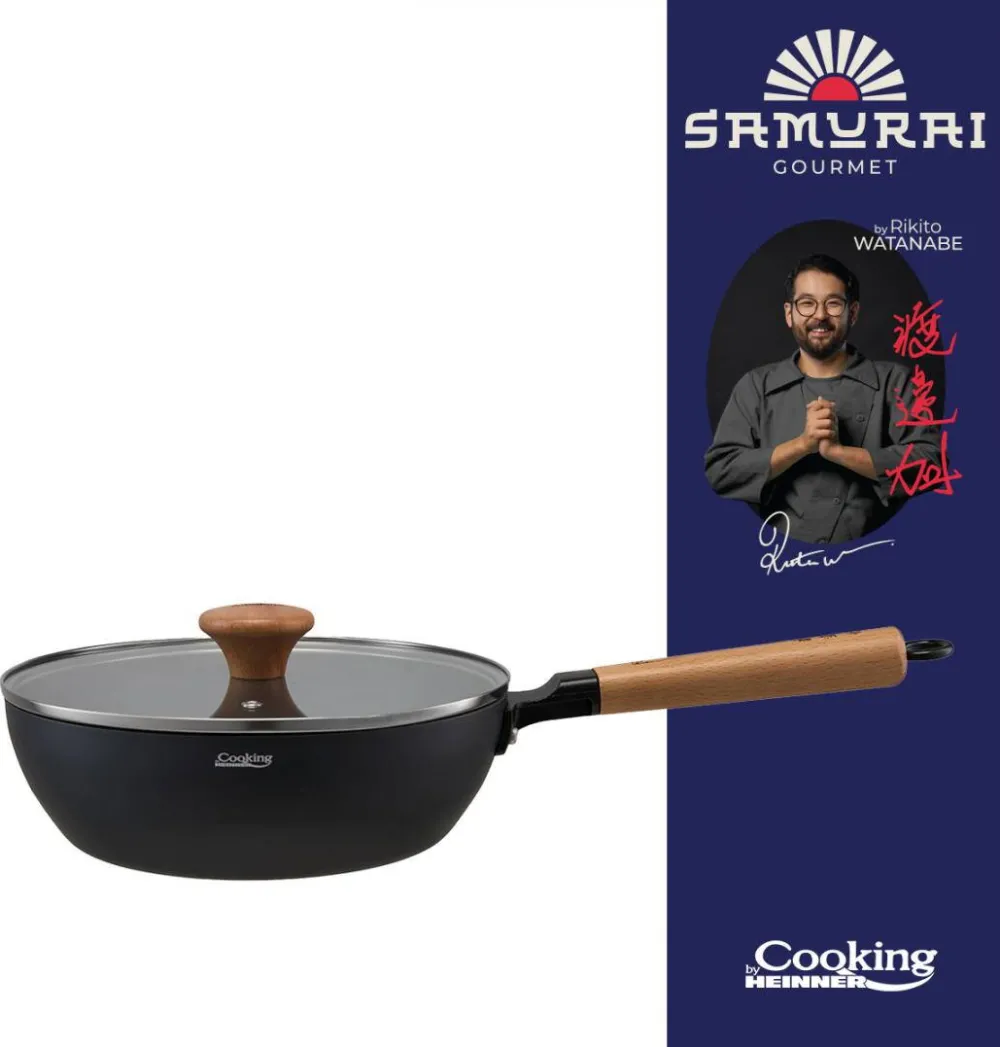 HEINNER Tigaie WOK+CAP 24X7.5CM, RIKITO WATANABE