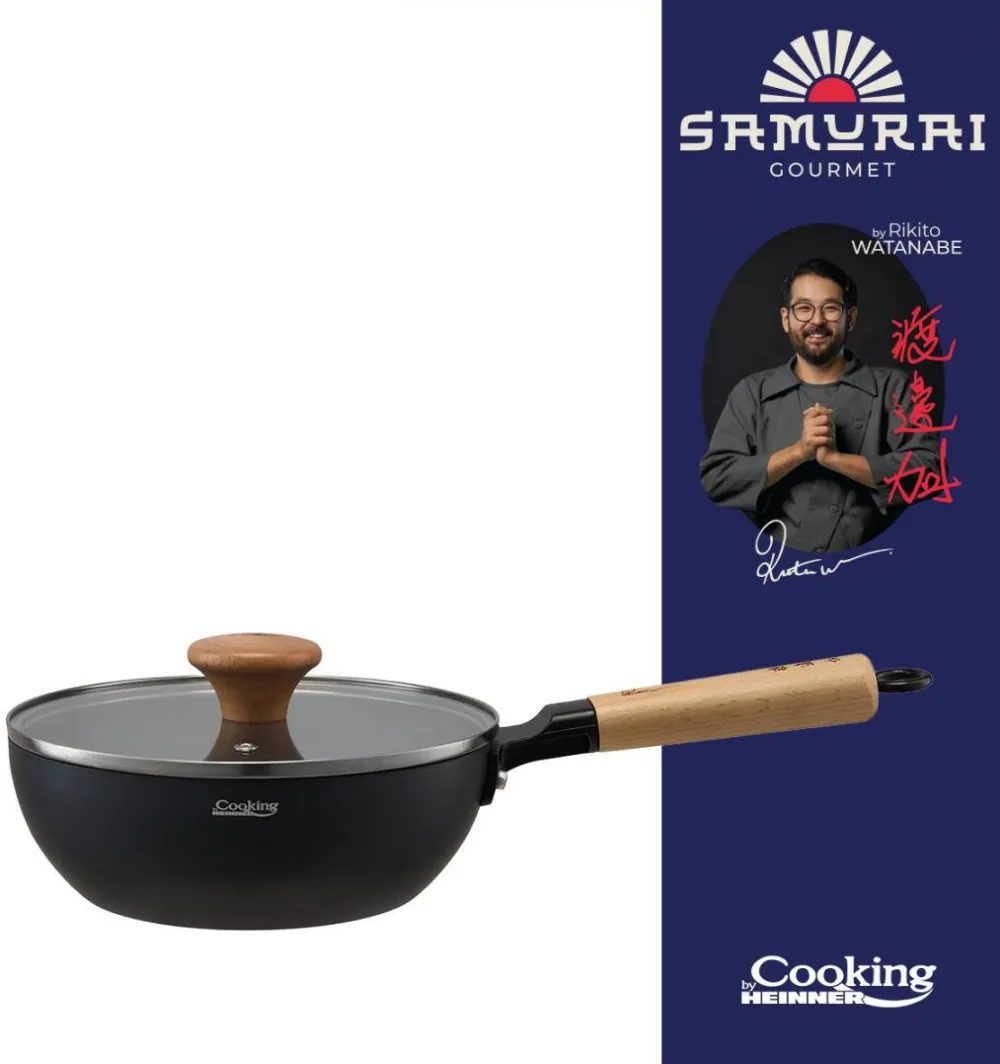 HEINNER Tigaie WOK+CAPAC 20X7CM, RIKITO WATANABE
