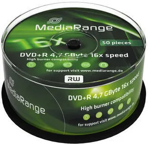 MediaRange DVD+R 16x Cake50