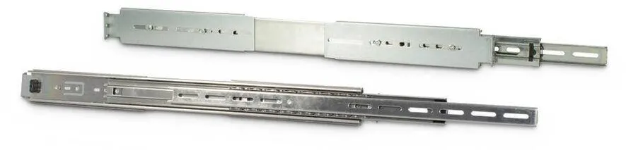 Inter-Tech 20" Set de sine telescopice for IPC Argintiu