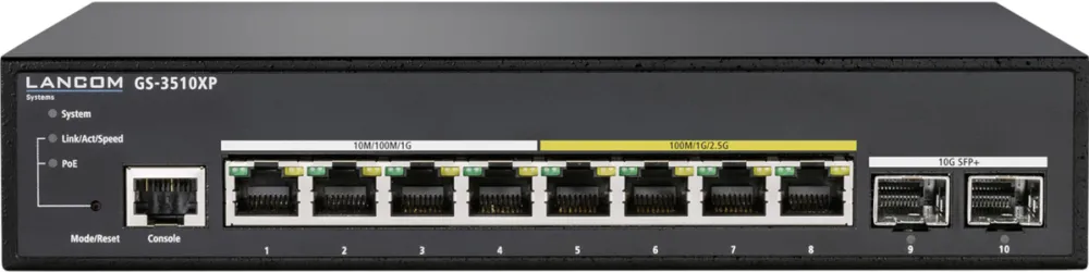 LANCOM GS-3510XP Managed L3-Lite 4x1 4x2.5GBE 2xSFP+ PoE