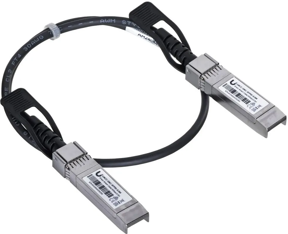 UBIQUITI UACC-DAC-SFP10-0.5M InfiniBand/fibre optic cable SFP+ Black