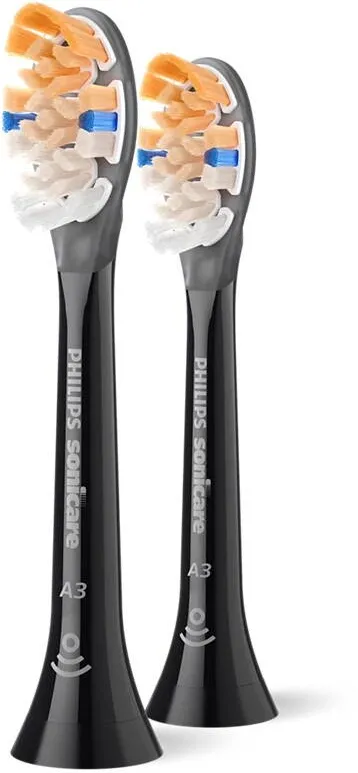 Philips HX9092/88 Sonicare Premium All-in-One Replacement brush heads, 2 pcs, Black