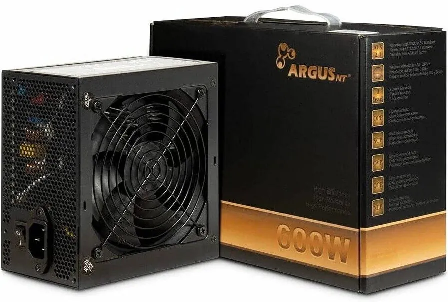 Sursa PC Inter-Tech 600W Argus BPS-600 1X120mm Fan