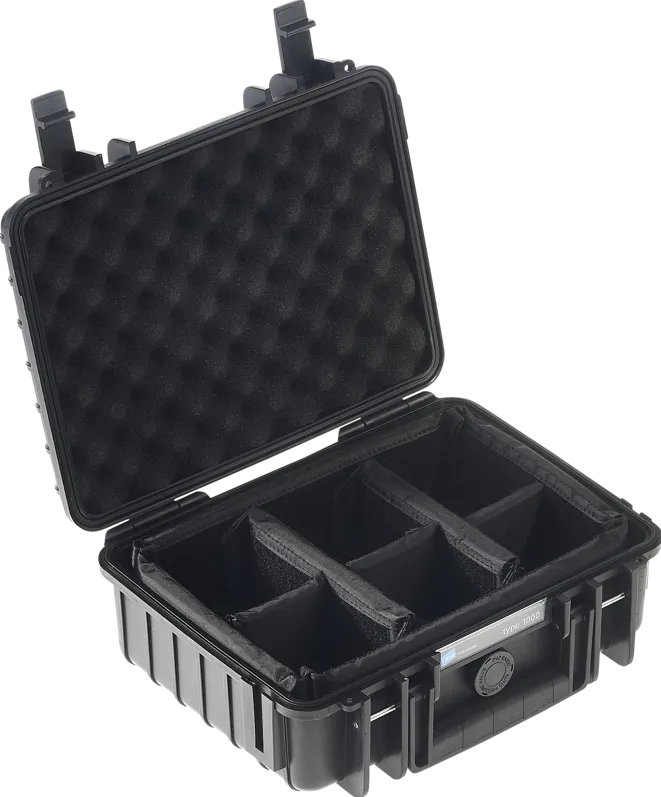 BW Outdoor Cases Type 1000 / Black (divider system)
