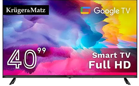 Televizor Kruger&Matz GOOGLE SMART 5.0 40 INCH 101CM H265 HEVC KRUGER&MATZ