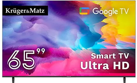 Televizor Kruger&Matz GOOGLE SMART 5.0 65 inch 163CM ULTRAHD 4K KRUGER&MATZ