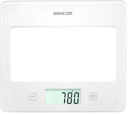 SENCOR Cantar bucatarie sticla securizata alb SENCOR