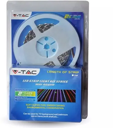 V-TAC Kit banda LED SMD5050 RGB 60LED/M IP65 5M SKU-2123541