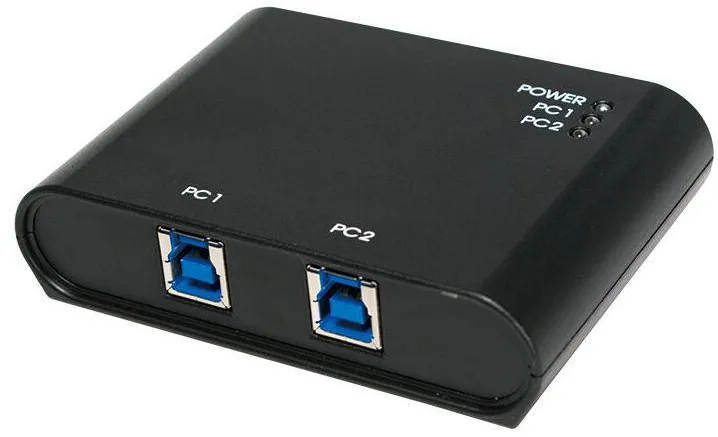 Adaptor Logilink 2-Port USB 3.0 Intrerupator