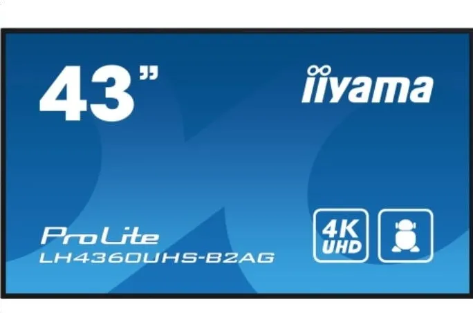 Televizor IIyama Dis Public 43 Iiyama LH4360UHS-B2AG UHD