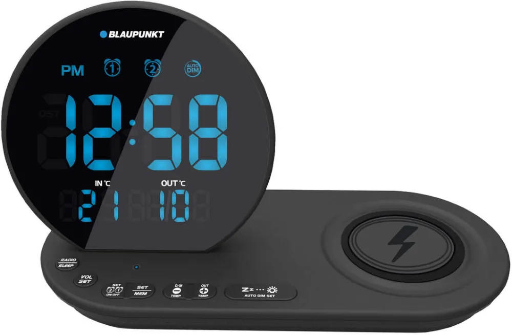 Mini-Sistem Audio Blaupunkt Blaupunkt CR85BK Ceas desteptator digital Negru