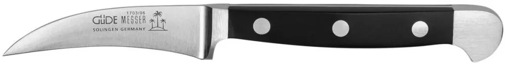 Güde Alpha peeling knife 6 cm POM black 1703/06