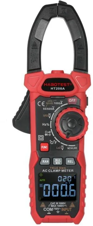 Habotest Digital Clamp Meter HT208A True RMS