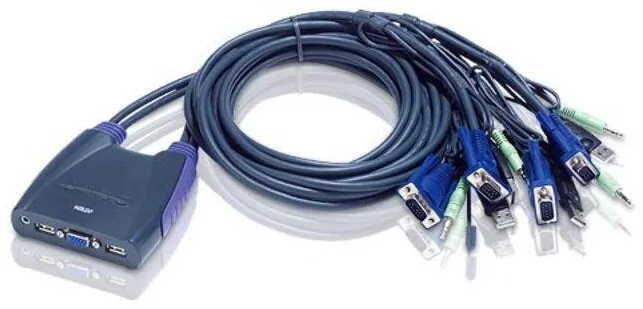 Switch KVM ATEN Aten CS64US 4-Port USB VGA/Audio Cable KVM Switch