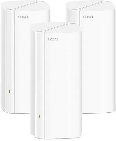 Sistem mesh Wi-Fi 6 Tenda EX12 AX3000 dual-band pachet 3 buc alb