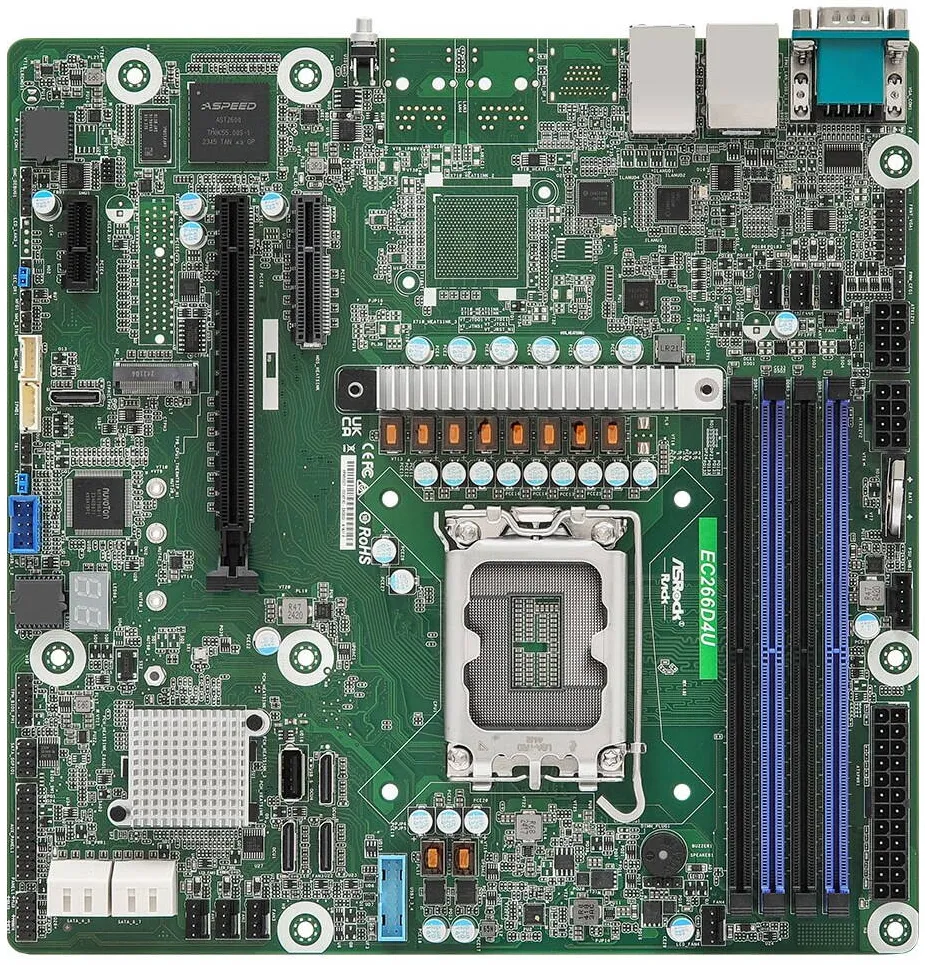 Placa de baza server ASRock EC266D4U motherboard Intel C266 LGA 1700 micro ATX