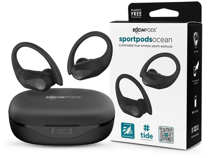 Casti In-Ear Boompods Boompods Sportpods Ocean TWS Black