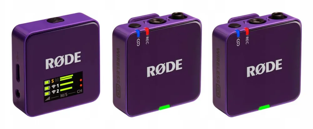 Microfon Rode Sistem microfon fara fir RODE Wireless GO III, 2 transmitatoare, 32 GB memorie, 260m raza, negru