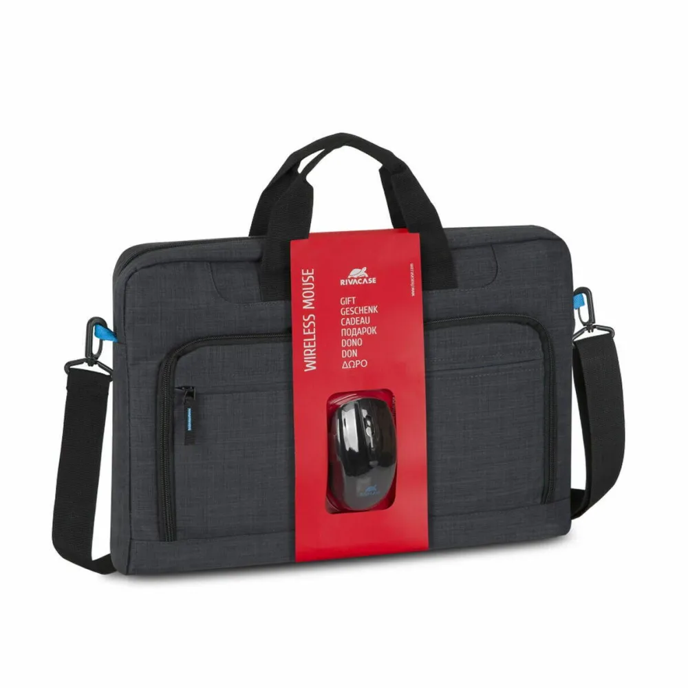 RivaCase Carcasa laptop, Rivacase, Poliester, 17.3 inch, Negru