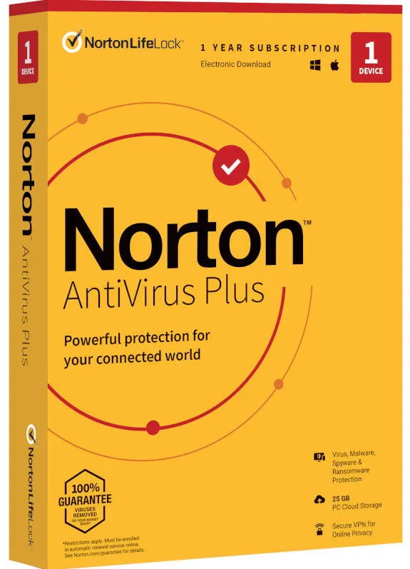 Software Securitate Norton Antivirus Plus, Backup 2GB, 1 Utilizator, 1 Dispozitiv, 1 An