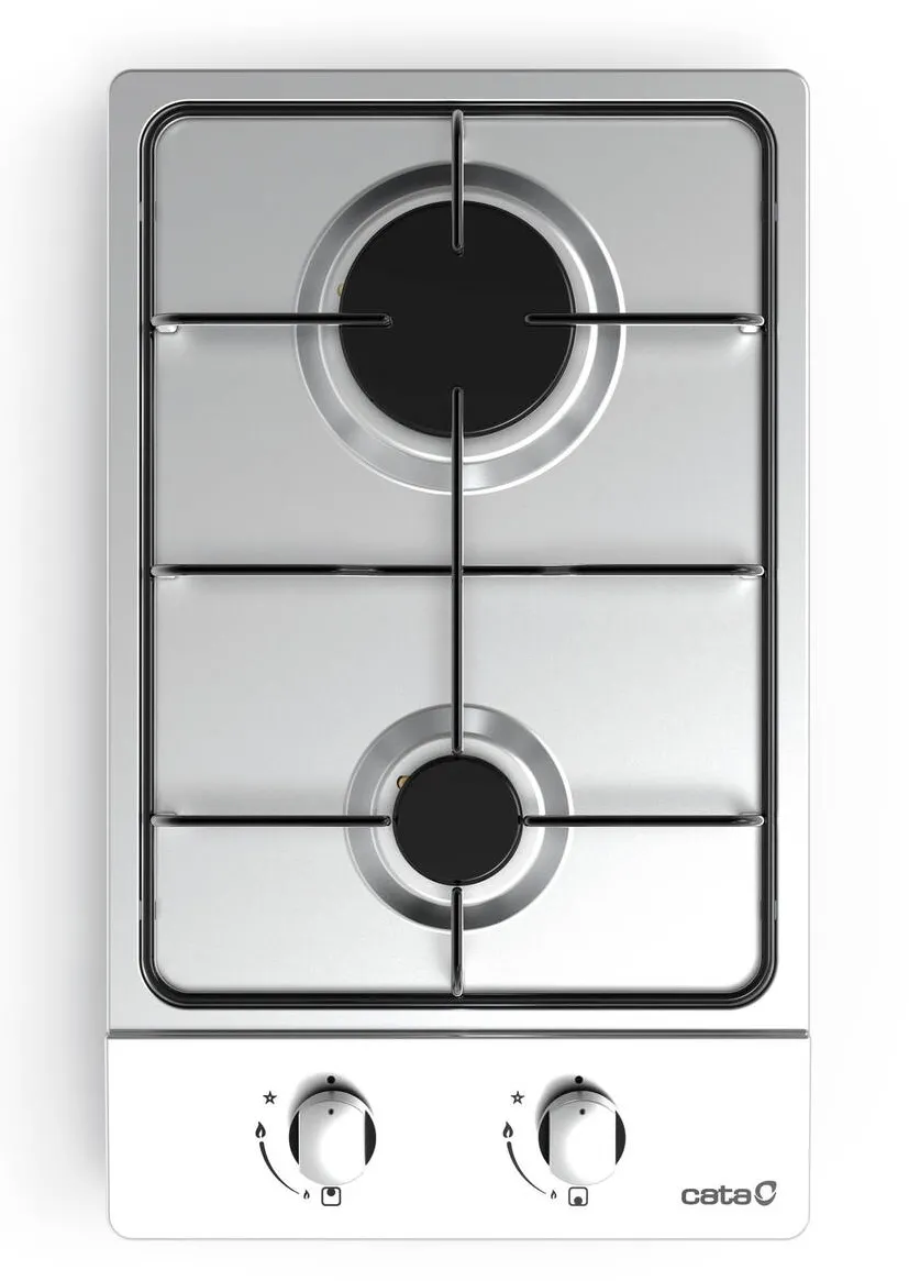 Plita CATA GI 3002 X, Gas, Width 30 cm, 2 cooking zones, Stainless Steel