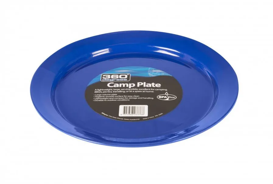 360 Degrees Farfurie camping Camp Plate, diametru 25 cm, BPA free