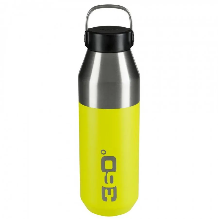 360 Degrees Bidon - termos inox 550 ml wide mouth, cu capac magnetic, lime