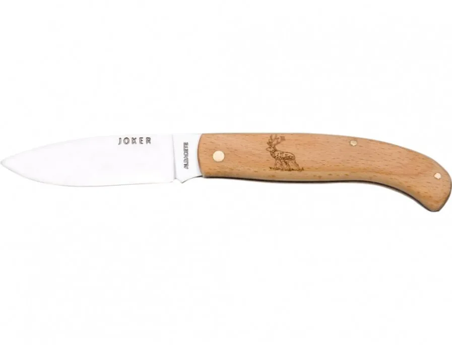 Joker Briceag NH78-2, maner gravat cu cerb, lama otel inox 8 cm