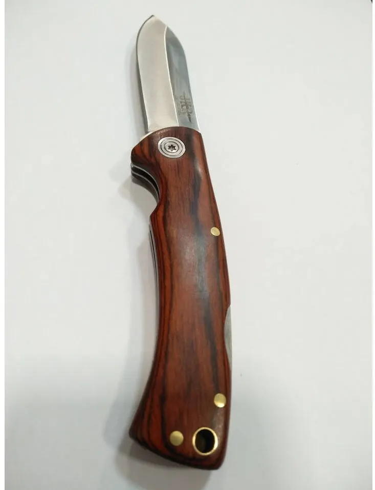 Joker Briceag, lama 7.8 cm otel inox, blocabila, maner lemn JKR0649