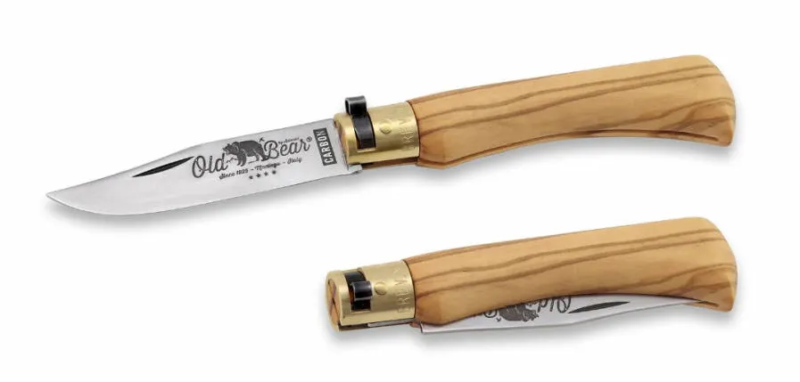 Old Bear Briceag Classic Olive wood, lama 80 mm