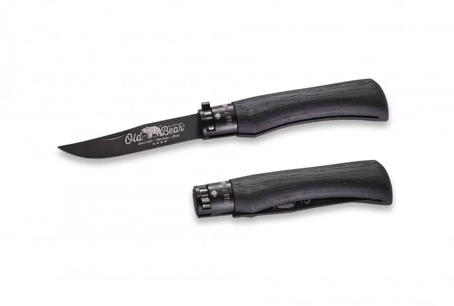 Old Bear Briceag Classic Total Black, lama 80 mm