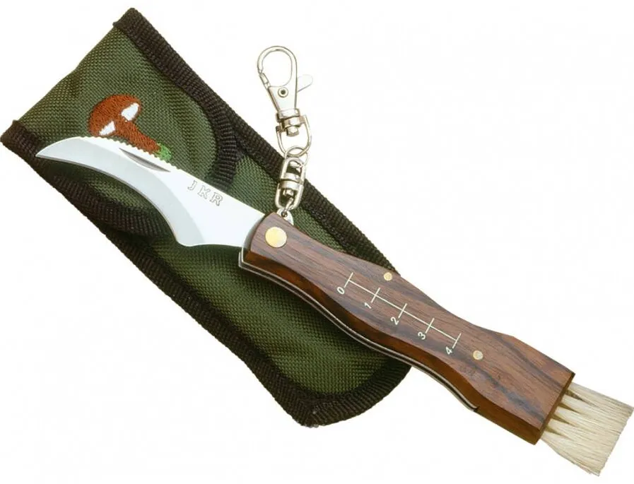 Joker Briceag pentru ciuperci Mushroom, lama inox 7 cm, cu husa